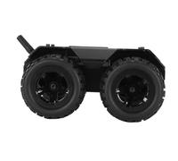 Plyisty Robot Car -Chassis Kit, Safe Smart Robot Car Chassis Soft Rubber Tires All Code Open Source Aluminum Alloy Frames for At Home (UK Plug)