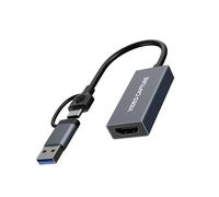 Plyisty SB 3.0 Video Capture Card for OBS Streaming Gaming Recording, 4K HDMI Input 1080P60 Capture Card with USB-C & USB-A Plug and Play, Video Recorder