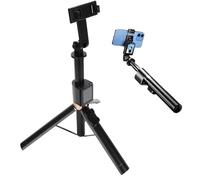 Plyisty Selfie Stick, 55.12in Extendable Screen Projection with Wireless Remote, HD Real Time Composition for Android Camera Live Streaming