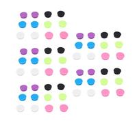 Plyisty Silicone Caps for 5ml Glass Vials, Leakproof Dust Proof Bottle Protective Lids, Reusable Silicone Vial Caps 6 Colors for Laboratory Home Storage