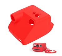 Plyisty Silicone Case for Go 1st and 2nd Gen Instant Camera, Scratch Proof Protective Cover with Carrying Strap, Non Slip Soft Shell for Drop Protection (Red)