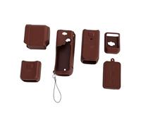 Plyisty Silicone Protective Case Lens Cover for OSMO 3 Camera, with Battery Handle Protector, Soft Silicone Sleeve and Screen Cover Brown