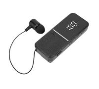 Plyisty Single Ear Bluetooth Wireless Lavalier Headset, with Digital Display, Type C Rechargeable, Call Vibration (Black)