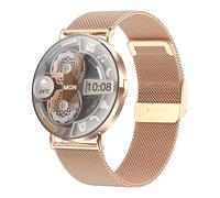 Plyisty Slim Aluminum Alloy Frame Smartwatch, AI Capabilities, Health Tracker, Custom Watch Faces, 100 Exercise Modes for Women, 1.32 Inch Screen