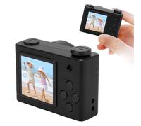 Plyisty Small Digital Camera, 2MP 720P HD Retro Camera with 1.54 Inch Screen 120° Wide Angle Autofocus 6 Filters, for Travel Vlog Selfie Photography (Black)