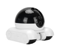 Plyisty Smart Pet Camera with APP 1080P Dual Rotating Lens No Dead Angle 5200mAh Battery APP Controlled Mobility 2 Way Talk for Home Store Yard Security (64G 300W)