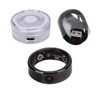 Plyisty Smart Ring for Women Men, Health Fitness Tracker Ring, Remote Control of Smartphone to Play Video and Camera, Water Proof Rings for Showering, Swimming (9#)