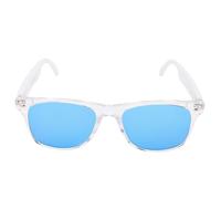 Plyisty Smart Translation Glasses, 144 Languages 5.4 Touch Control IP65 Water Proof with Built in Mic and Speaker, for Outdoor Driving Cycling Voice Call (Blue Lens with White Frame)