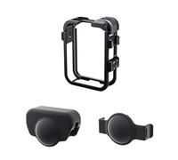 Plyisty Snap Lock Camera Protective Case, Motorcycling Scenarios, with Soft Silicon, Lens Guard Clearance, Dual Cold Shoe Mounts, Aluminum Alloy Camera Cage