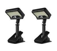 Plyisty Solar Motion Sensor Light with 92 LED, Rechargeable Outdoor Security Light with PIR Detection for Fence Patio and Walkway
