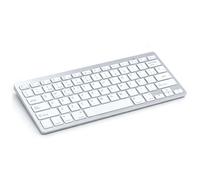 Plyisty Spanish Keyboard, Ñ Spanish Wireless Bluetooth Keyboard, Ultra Slim 78 Keys Compact, Battery Powered, for Laptops, Computers, Desktop