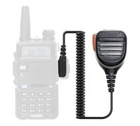 Plyisty Speaker Mic, IP54 Weatherproof Handheld Speaker Microphone with Back Clip, Shoulder Microphone for TH D72A TH K20A TH D7 TH 25 NX 3220 KPG48D KPG49