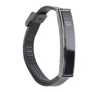 Plyisty Steel Smart Band, Stylish Smart Bracelet with Call Reminder and Step Counter for Fitness, for Various Occasions, Compatible with Various Smartphone (Black)