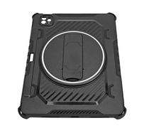 Plyisty Tablet Case For 4th Generation 2022 11in For IOS Tablet Pro, For 3rd Generation 2021, with 360° Stand, Removable And Adjustable Shoulder Strap, Shock And Drop Resistant (Black)