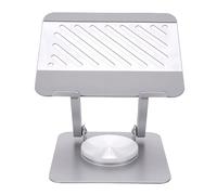 Plyisty Tablet Stand, 360 Rotating Adjustable Height Tablet Holder with Non Slip Silicone Base, for All Tablets 13 Inches and Below