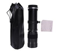 Plyisty Telephoto Lens 420-800mm F/8.3 Manual for EF/EF-S Mount DSLR Camera Lens, Aluminum Alloy Optical Glass (Black)