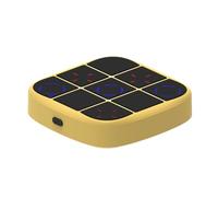 Plyisty Tic-Tac-Toe Bolt Game， Handheld 4 In 1 Electronic Puzzle Portable Travel Games Console， Educational and Memory Growth for Kids and Adults (Yellow)