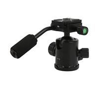 Plyisty Tripod Ball Head, 360 Degree Rotation Panoramic Ball Head Metal with Removable Handle, Non Slip Rubber Pad, 3 Adjustment Knobs, for Photography