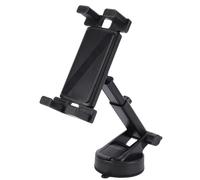 Plyisty Truck Phone Holder, Long Arm Mount with Super Suction Cup for Pickup Commercial Truck, Non Slip Rubber, 360° Rotatable Neck, Quick Access