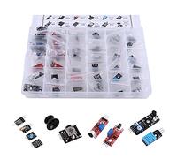 Plyisty Ultimate 37 in 1 Sensor Modules Kit for Electronic Components Starter Kit Set for MCU Education User Beginners