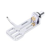 Plyisty Universal Turntable Headshell for SL 1200 1210 SL D5 1600 2000, Metal Phono Cartridge Headshell for AT-LP120 LP1240 LP60X (Silver)