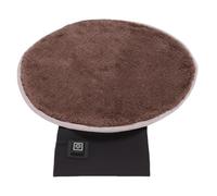 Plyisty USB Electric Heating Pad, Pet Heating Blanket for Cats Dogs, Heated Seat Cushion with Soft Fleece, Warm Comfort Pad for Indoor Use (Coffee Color)