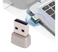 Plyisty USB Fingerprint Reader for W 10/11, W Hello Fingerprint Scanner with 360° Touch Fast Login, Plug and Play USB Security Dongle for PC Laptop File Encryption