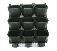 Plyisty Vertical Pots That Hang on the Wall with Flowers Modular Configuration for Versatile Configurations People Who Love Gardening (Green)
