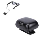 Plyisty Wearable Battery Pack for Meta Smart Glasses Wayfarer Headliner Skyler, Ultra Light Magnetic Power Bank 800mAh Fast Charging Portable Charger LED Indicator (Single Battery)