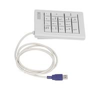 Plyisty Wired USB C Number Pad, Mechanical Linear Action Switch 17 Keys Black Axis Numeric Keypad, for Laptop Desktop PC, Business, Industrial Control