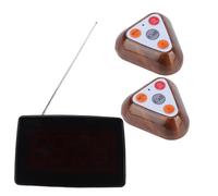 Plyisty Wireless Calling System, 433.92MHz RF Technology 30 Key Transmitters 1 Receiver IPX4 Water Proof, with 30 Volume Levels Digital Coding, for Venues (UK Plug)