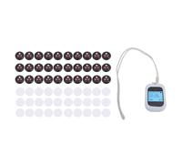 Plyisty Wireless Calling System 500 Channels Restaurant Pagers with Vibration Buzzer, Long Distance 1 Receiver 30 Transmitters for Hotel