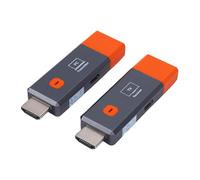 Plyisty Wireless Extender Kit 4K Decode 1080P Output 60Hz Dual Band 2.4G 5.8G Plug and Play 50m Range with Anti Interference for TV PC Projector Monitor