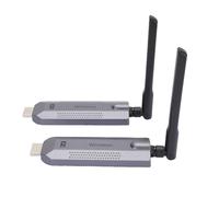 Plyisty Wireless HD Extender Transmitter and Receiver for Computer TV, No Wiring or Internet Required, 5G High Speed Transfer, Support Screen Casting