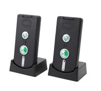 Plyisty Wireless Intercom Doorbell, One Click Operation, Adjustable Volume, Standby 30 Days, 500m Transmission Distance, 5 Volume Levels, Charging Base