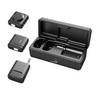 Plyisty Wireless Lapel Microphone, Studio Grade 32kHz 24bit 58dB SNR, Dual Noise Suppression, 30m Transmission 30ms Low Latency, with Magnetic and Charging Case