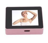 Plyisty Wireless Selfie Vlog Screen, Magnetic 2in for Video Recording for Mobile Phone Back Camera. Instantly Mirror Your Phone Screen to This Display (Pink)