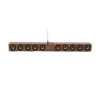 Plyisty Wood Wireless Soundbar Speaker, 50W Bluetooth 5.3 Home Theater Speaker with 360 Surround Sound and MDF Resonance Chamber, for Movies Music and Games