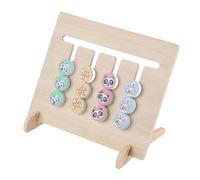 Plyisty Wooden Color Shape Sorting Toy Logical Thinking Training Blocks for Kids Brain Development,Wooden Shape Blocks Slide Puzzle Board for Early Education,Material:,for Kids Play