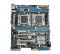 Plyisty Workstation Motherboard, Dual Socket R LGA 2011 Support for E5 2600 V1 V2 Series, with C602 Chipset 8xDDR3 Slots PCIe 3.0