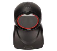 Plyisty X3 QR Desktop Barcode Scanner, Omnidirectional USB Wired Label Reader, Using Global Exposure, Support Fast Decoding, for Supermarket Library Retail Store (Black)