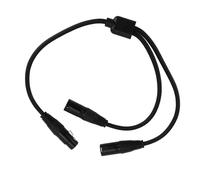 Plyisty XLR Splitter Cable, 3 Pin XLR Female to Dual Male XLR Balanced Adapter Cable, XLR Microphone Cable for Mixer, Amplifier, 0.5M