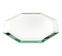 Plymor 4" Octagon, 5mm Thick Beveled Glass Mirror, Pack of 6