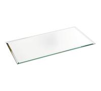 Plymor 4" x 8" Rectangle, 3mm Thick Beveled Glass Mirror, Pack of 6