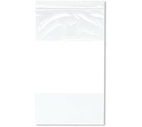 Plymor 6" x 10" (Pack of 100), 2 Mil White-Block Zipper Reclosable Plastic Bags