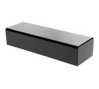 PlyMor Brand Black Acrylic Rectangular Display Base, 3'' H x 14'' W x 4'' D