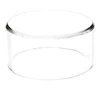 Plymor Clear Acrylic Round Cylinder Display Riser, 2" H x 4" D