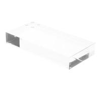 Plymor Clear Polished Acrylic Rectangular Display Block, 1" H x 3" W x 6" D