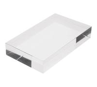 Plymor Clear Polished Acrylic Rectangular Display Block, 1" H x 5" W x 3" D