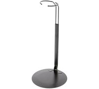 Plymor DSP-10B Black Adjustable Doll Stand, fits 16, 17, 18, 19, 20, 21, 22, 23, and 24 inch Dolls or Action Figures, Waist is 2.5" - 3.5" wide, 7" - 9" around, Pack of 3